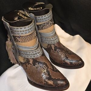 Quadra Ladies Python Booties